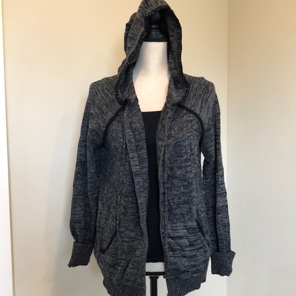 Soft Joie Sweaters - Black and Gray sweater hoodie